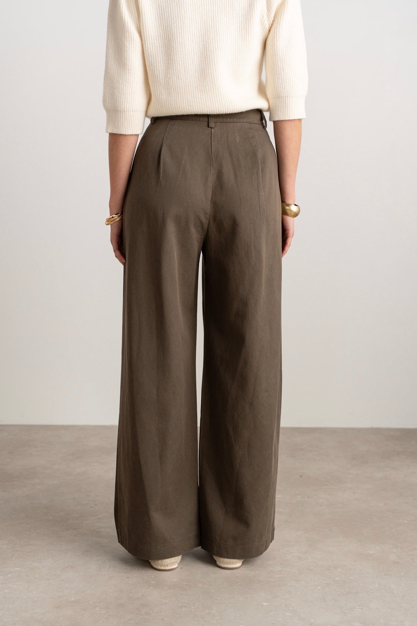 Cargo wide leg kaki