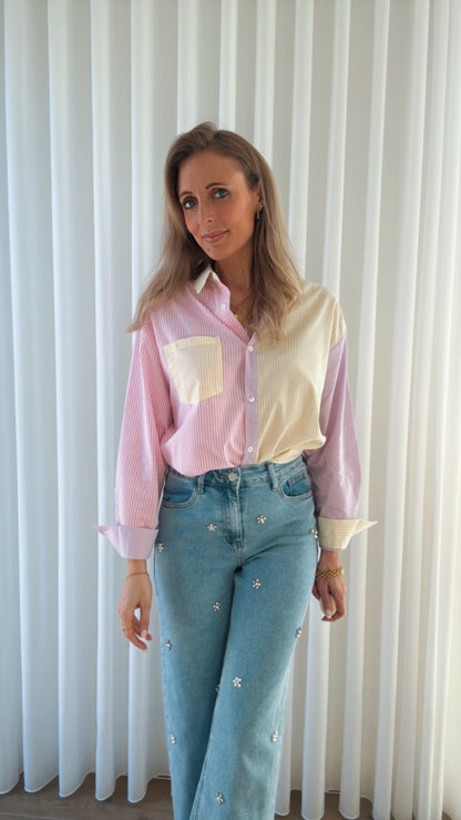 Flower jeans