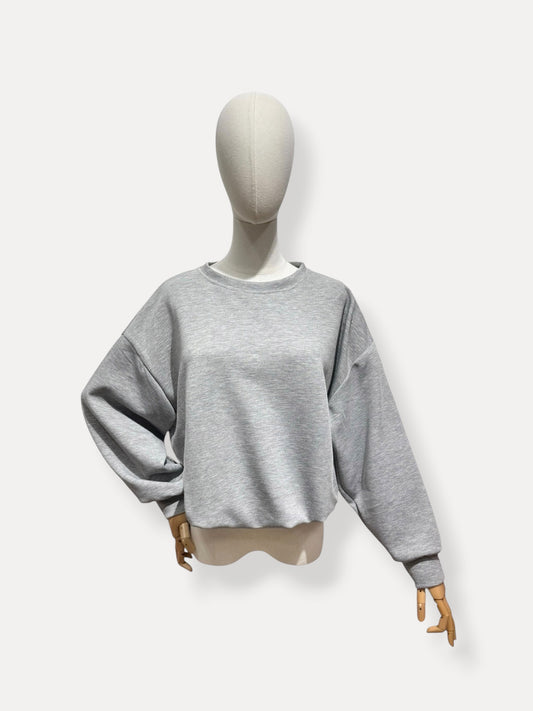 Ella soft sweater donkergrijs