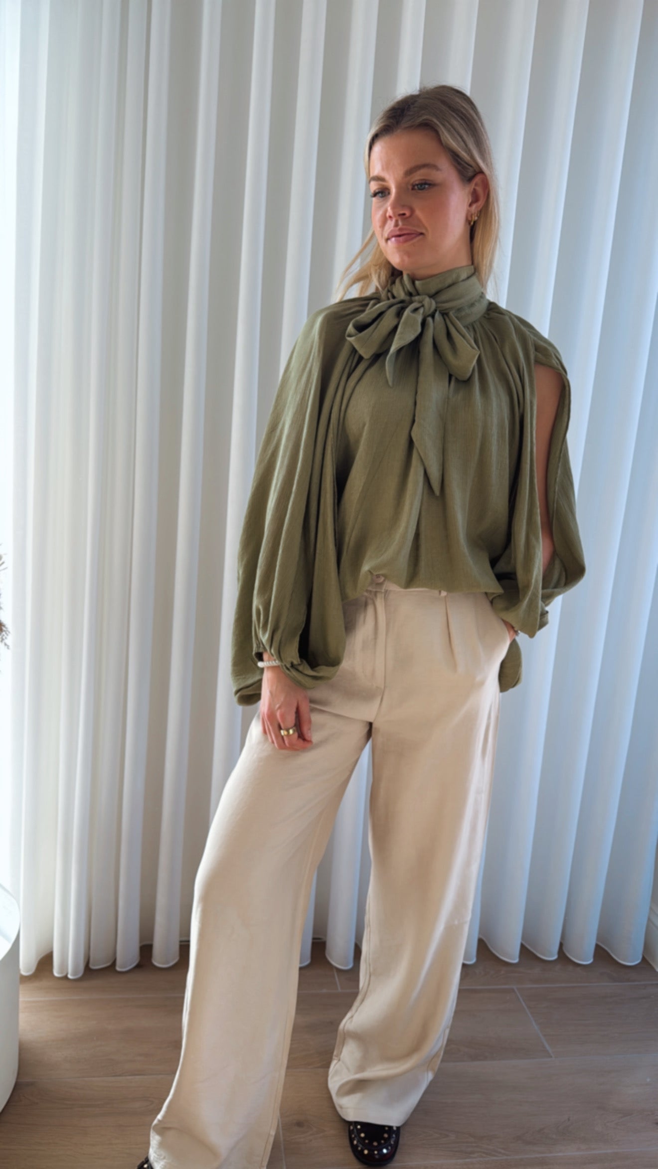 Leone pantalon beige