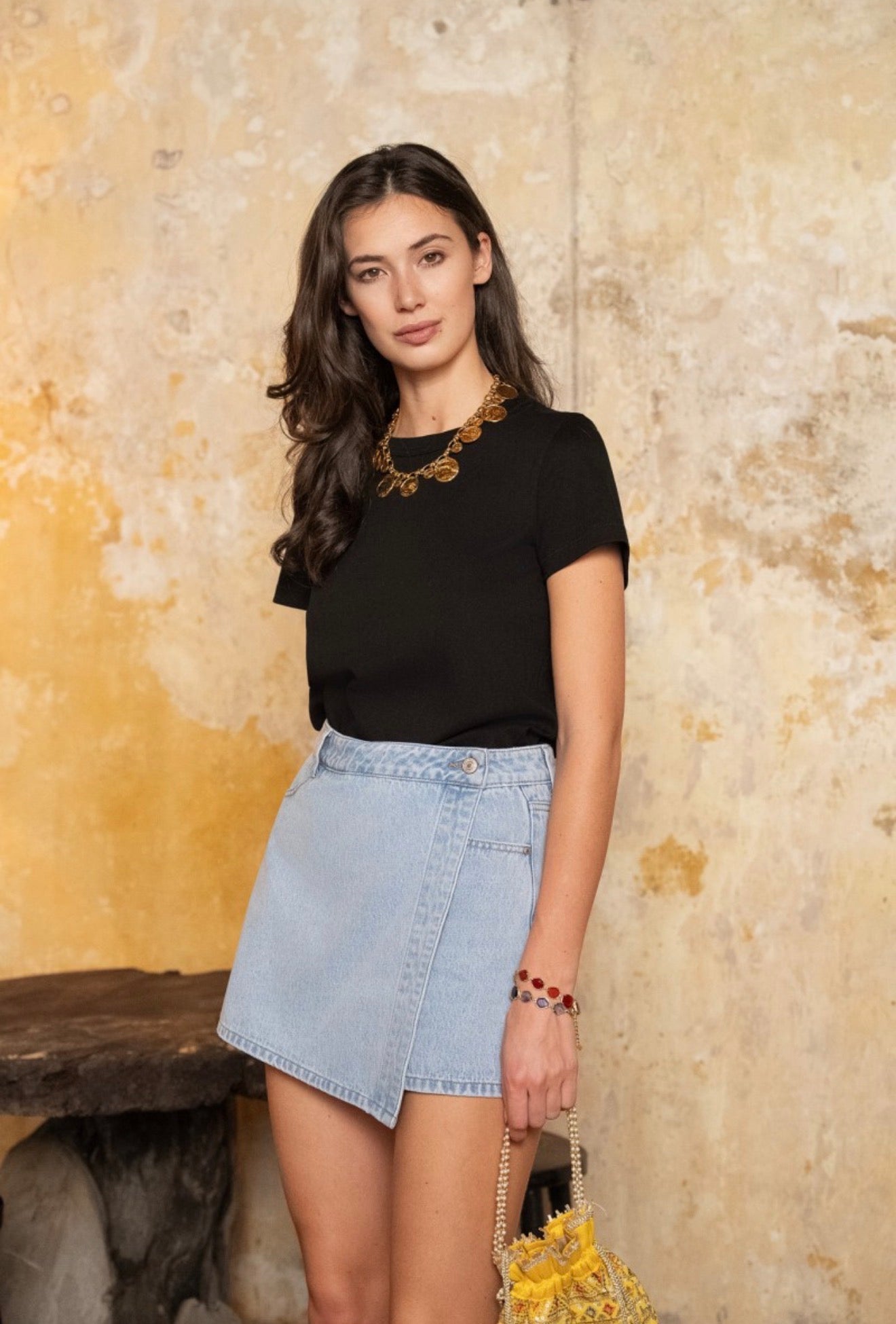 Jolien skortje lichtblauw