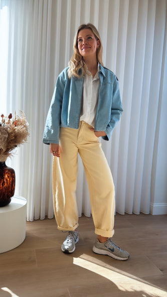 Balloon jeans geel