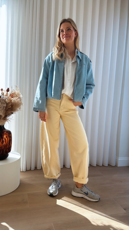 Balloon jeans geel