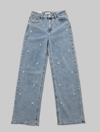 Flower jeans