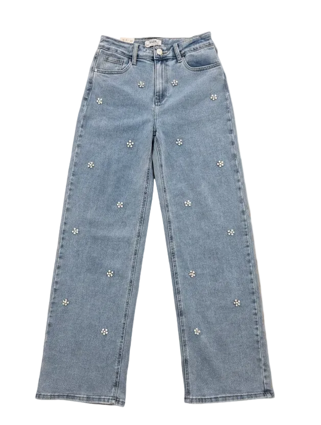 Flower jeans