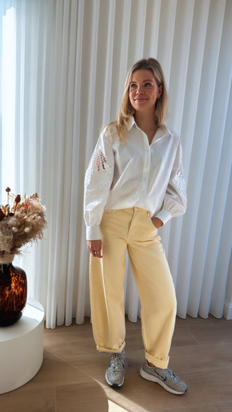 Balloon jeans geel