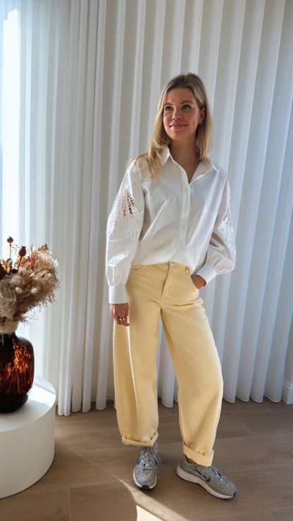 Balloon jeans geel