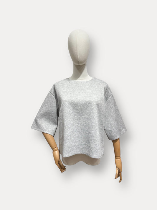 Basic soft shirt grijs