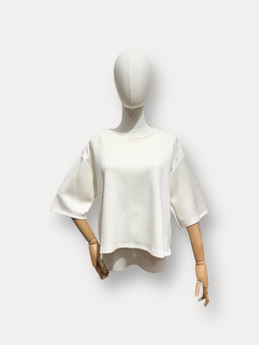Basic soft shirt ecru