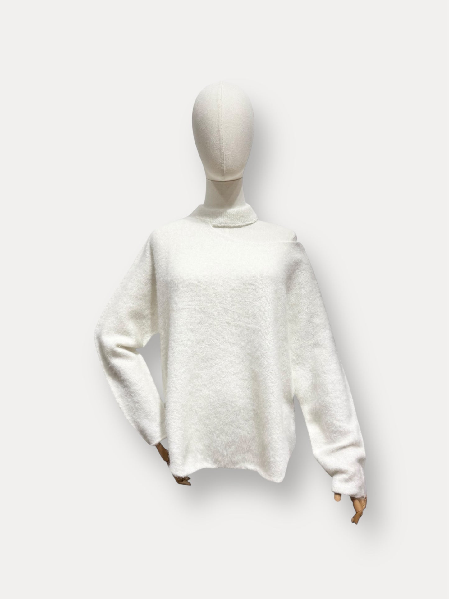 Elise longsleeve pull wit