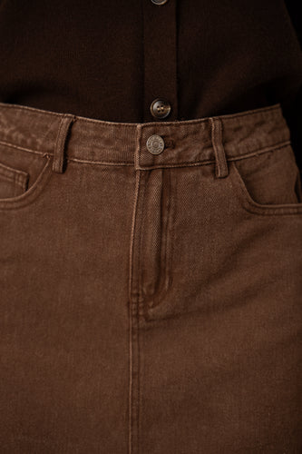 Billie jeansrokje bruin